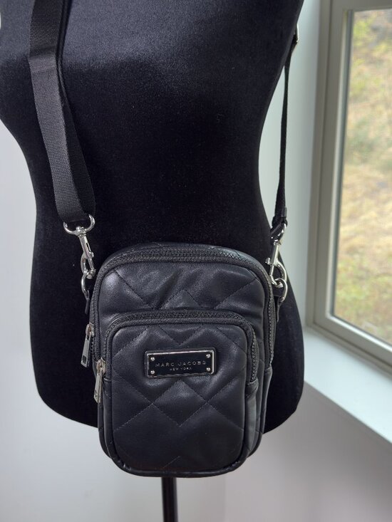 Marc Jacobs Handbags - Marc Jacob Quilted Black Crossbody Bag